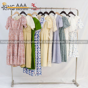 Abito Lungo Estivo da Donna in Poliestere/Cotone KungFu KingAAA, <span class=keywords><strong>Abbigliamento</strong></span> Usato all'Ingrosso - Product Image 3