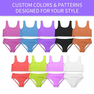 Maillots <span class=keywords><strong>de</strong></span> <span class=keywords><strong>bain</strong></span> deux pièces pour filles personnalisés, ensembles <span class=keywords><strong>de</strong></span> bikinis, vêtements <span class=keywords><strong>de</strong></span> <span class=keywords><strong>bain</strong></span> UPF 50+, haut <span class=keywords><strong>de</strong></span> bikini et bas <span class=keywords><strong>de</strong></span> bikini pour filles <span class=keywords><strong>de</strong></span> 4 à 13 ans - Product Image 3