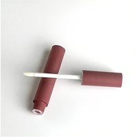 Conteneur cosmétique vide pour mascara en aluminium/plastique rond de 4 ml avec bouchon à vis et brosse, impression de logo personnalisée