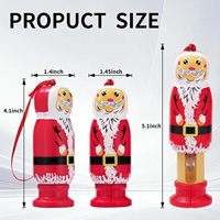 Ornement de Noël amusant avec tiroir surprise |   Rideaux du Grinch du Nouvel An pour chambre à coucher, ornement de porte de Père Noël, tuyau d'eau en verre