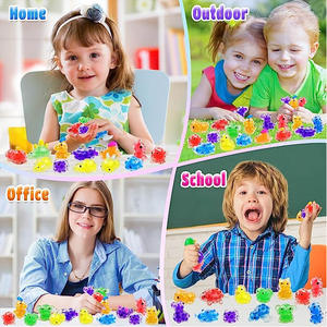 新しいデザイン高品質Tiktokポップ楽しいTPRスクイズ動物恐竜ビーズボールFidget感覚用ベントおもちゃ子供のため - Product Image 3