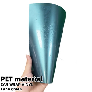 Film de protection de voiture vert <span class=keywords><strong>Lyon</strong></span> PET, film vinyle brillant pour changement de couleur automobile, décoration - Product Image 1