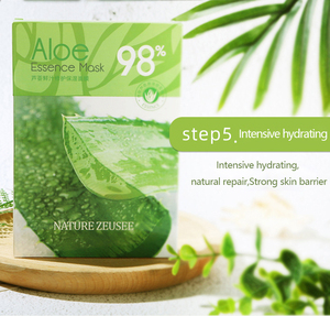 Mousse hydratante à base d'<span class=keywords><strong>aloe</strong></span> <span class=keywords><strong>Vera</strong></span>, masque Facial hydratant et apaisant pour le visage, soins naturels pour la peau, 500 ml - Product Image 4