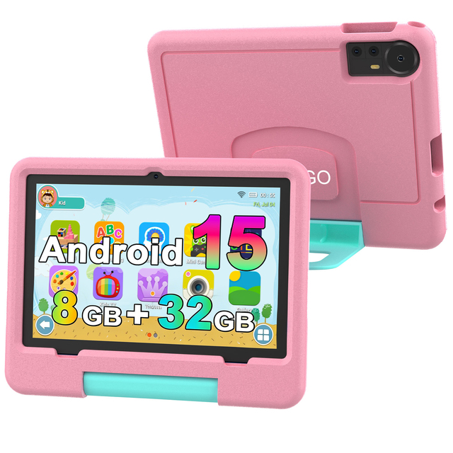 10.1 Inch Android 15.0 4GB +4GB Expand RAM 32GB ROM, EVA Protective Case , Parent Control Aiwawa APPS Kids Tablet PC
