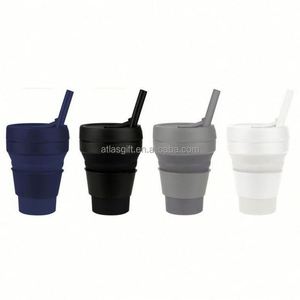 Botella de Agua Plegable de Silicona, Portátil, Económica, de Lujo, Popular, Libre de BPA, con Tapa, Estilo Deportivo, para Uso en Exteriores - Product Image 1