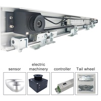 Grossiste Moteur d'ouverture de porte automatique Système d'opérateur de porte coulissante automatique robuste avec capteur IR à distance Serrure électrique