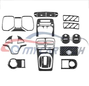 40Pcs Carbon Fiber Full Interior Trim Kit Suitable For Chevrolet Camaro 2010-2015 Dashboard Cover Sticker