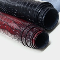 Vente en gros cuir de vache de haute qualité motif Crocodile cuir véritable pour la fabrication artisanale ceinture portefeuille sac chaussures
