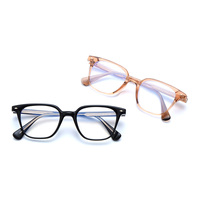 Lunettes de vue anti-lumière bleue géométriques polyvalentes pour femmes MS 9240, monture finement travaillée, branches élégantes et minimalistes