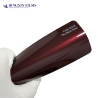 Film de protection de voiture auto-cicatrisant anti-rayures 7,5 mil en TPU brillant noir rose, PPF irisé or rose scintillant, OEM, vente directe usine