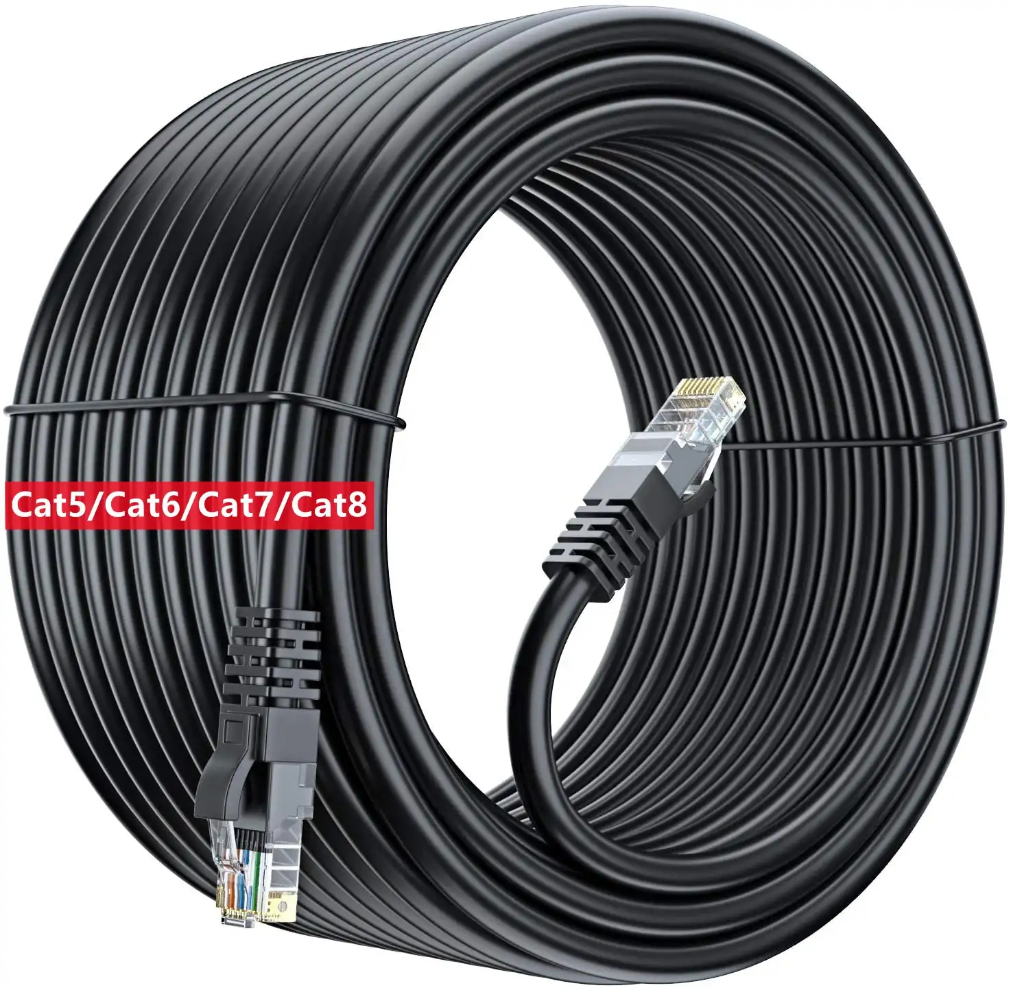 Паровые соединительные кабели SFTP на заказ, соединительные кабели RJ45, Cat 8, Cat 7, CAT 6, CAT5, CAT8, Cat 7, Ethernet сетевой Lan кабель 1 м, 2 м, 3 м, 5 м, 10 м, 20 м