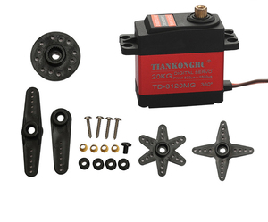 Mô-men Xoắn Cao TD-8120MG 20Kg 8.4V Không Thấm Nước 180/270/360 Kim Loại Bánh Răng Kỹ Thuật Số Động Cơ Servo Cho <span class=keywords><strong>Robot</strong></span> 1/8 1/10 1/12 RC Xe Thuyền Máy Bay - Product Image 1