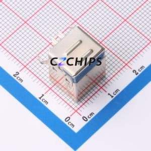 XUBF-0214-0105A USB Connector Bent Lead Through Hole Connector Type-B USB 2.0 Female Right Angle Insert - Product Image 2