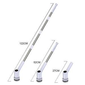 Cepillo de Limpieza Eléctrico Inalámbrico GEERLEPOL para Ducha, 7 Cabezales de Nailon Reemplazables, Diseño Apto para Bebés, Mango de Acero Inoxidable - Product Image 1