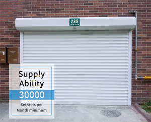 Tiêu chuẩn cao Tự động ngành công nghiệp nhôm cuộn lên màn trập cửa điều khiển từ xa nhà kho nhà để xe trên không cửa cổng - Product Image 5