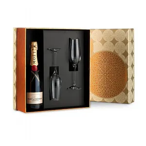 Çevre dostu ambalaj şarap bardağı hediye kutusu votka şişesi durumda şarap şişesi teşhir çantası