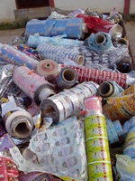 GULUNGAN PLASTIK KUALITAS CAMPURAN (PP, BOPP, PET, PA, PE Dll), WARNA CAMPURAN (TERCETAK - TRANSPARAN - WARNA - METALISASI Dll) SAMPAH / STOK