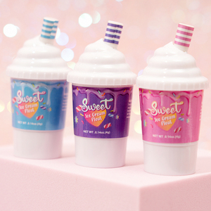 <span class=keywords><strong>JUSTGIRL</strong></span> OEM Vente en gros de cosmétiques naturels gloss en forme de crème glacée Baume à lèvres pour enfants - Product Image 1