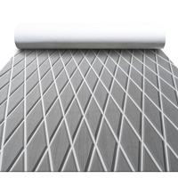 Tapis antidérapant EVA Marine, marron et blanc bicolore, imitation grain de teck, pour yacht, bateau rapide, pont de bateau de pêche