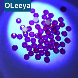 Oleeya - Piedras de Cristal Planas de Color Morado Neón para Uñas, Piedras de Cristal para Uñas con Paquete al por Mayor - Product Image 3