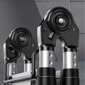 <span class=keywords><strong>Escalera</strong></span> Plegable <span class=keywords><strong>Telescópica</strong></span> Multifuncional Moderna de Aleación de Aluminio Reforzada, <span class=keywords><strong>4</strong></span> Peldaños, Capacidad de Carga de 150 kg, para el Hogar - Product Image 4