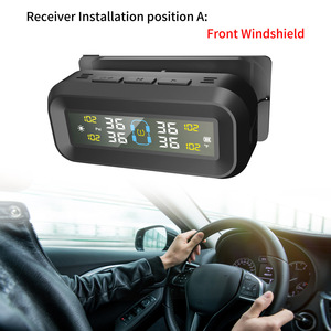 Monitor de Presión y Temperatura de Neumáticos Externo TPMS Universal para Automóviles con Pantalla LCD Solar Inalámbrica para Remolques de Viaje RV - Product Image 5