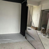 Écran d'impact personnalisé pour simulateur de golf d'intérieur (polyester imperméable) avec résolution 1280x720 pour aides à l'entraînement de golf en espace simulé
