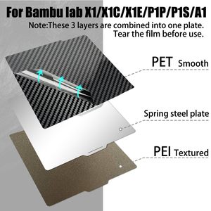 Plaque de construction double face lisse et holographique pour Bambu Lab <span class=keywords><strong>X2D</strong></span>/P2S/P1S/P1P/X1C/X1/X1E/A1 – Accessoires pour plaques d'impression P1S P2S - Product Image 6