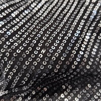 Sacs en tissu maille élastique respirant en polyester enduit de PVC à bande droite de 3 mm, brodés de paillettes brillantes et de sequins, pour la mode