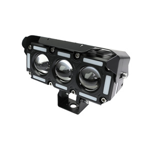 Qideguan 3-Eye Motorcycle <b>Spotlight</b> LED Single Row IP67 DC9V-60V - Product Image 3