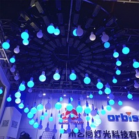 Controlador de software de iluminación DMX, Bombilla de instalación cinética, grúa de elevación, cabrestante cinético de luz DMX