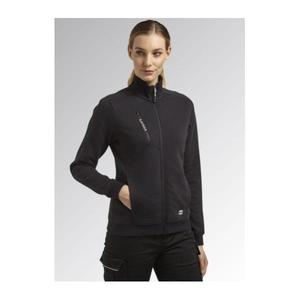 DIADORA UTILITY - 702.177677-80013/XL Sweat-shirt de travail noir confortable pour femme en tissu brossé avec un zip intégral - Product Image 2