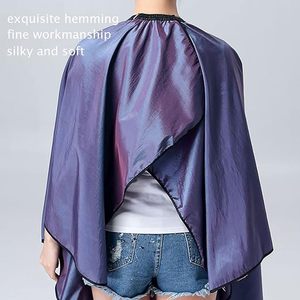 Capa de Corte de Pelo con Logotipo Personalizado, Capas de Salón para Clientes con Orificios para las Manos, Capas Impermeables para Estilistas, Capa para Corte de Pelo - Product Image 6