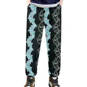 Dropshipping Clothes Fashionable Sports Casual Sweatpants Pua Male Flower Lei Art Pattern Print Children Pants