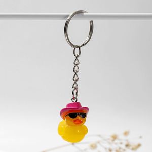 Trendy Creative Cute Little Yellow Duck Resin With <b>Hat</b> Bag Pendant & Mini Car Accessory Blind <b>Box</b> Keychain - Product Image 4