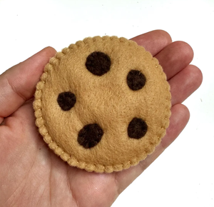 Juego de fieltro Galletas Juego de imaginación Comida Juguetes Fieltro Postre Fieltro Galletas con chispas de chocolate - Product Image 3