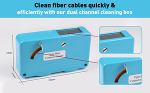 Vaeyi Màu Xanh Quang Kết Nối <span class=keywords><strong>End</strong></span> Mặt Làm Sạch Kit Loại Hộp Cassette Sợi Quang Sạch Hơn FTTH - Product Image 4