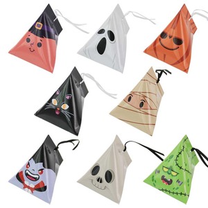 Halloween Triangle <strong>Small</strong> Candy Treat <strong>Paper</strong> Box Trick or Treat Goodie <strong>Boxes</strong> Party Favour Gift Packaging <strong>Paper</strong> <strong>Boxes</strong> - Product Image 1