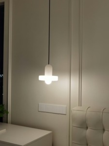 Lámpara Colgante de Alabastro Blanco de Estilo Minimalista, Luminaria Interior <span class=keywords><strong>para</strong></span> Dormitorio, Sala de Estar, Comedor - Product Image 5