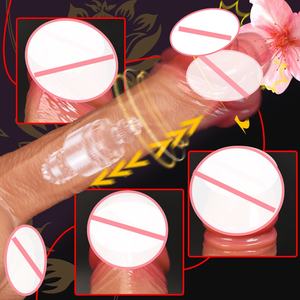 Vibrierender <span class=keywords><strong>Dildo</strong></span> für Frauen <span class=keywords><strong>Anal</strong></span>- & Vaginalmassage mit Fernbedienung Heizung Stoßfunktion Wasserdicht IPx6 Weiches Silikon Sexspielzeug - Product Image 3