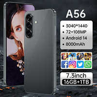 Smartphone A56 Super 5G LTE Dual SIM con Cámara de 108MP, Pantalla HD, Soporte en Español, OLED