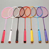Ensemble de raquettes de badminton de sport d'approvisionnement d'usine en gros personnaliser le logo raquettes de badminton pour s'amuser en famille
