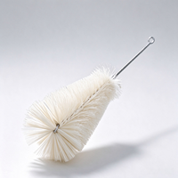 Brosse de nettoyage conique en nylon pour flacons Erlenmeyer, tailles S/M/L, pour le lavage du matériel de laboratoire en verre