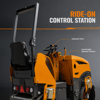 Compacteur routier vibrant à double tambour, gamme complète de 1 à 1,8 tonne, pour asphalte, mini-compacteur, 1 tonne, 1,2 tonne, 2 tonnes, 3 tonnes, 4 tonnes, 5 tonnes