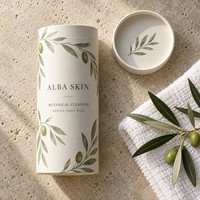 Boîte cylindrique en papier kraft recyclable avec impression personnalisée, emballage rond pour cadeaux de luxe, thé, café et cosmétiques