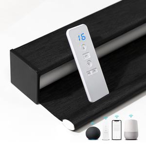Controle Remoto Inteligente Bateria De Lítio Recarregável WiFi Google Alexa Blackout Automático Indoor Motorizado <span class=keywords><strong>Roller</strong></span> Blind para Janela - Product Image 1