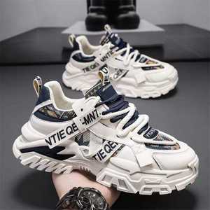 Zapatillas de running transpirables y ligeras para hombre, con cordones, estilo casual, suela gruesa, cómodas para caminar, con amortiguación. - Product Image 6