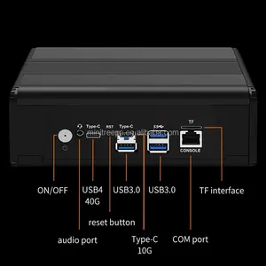 Mini PC Pare-feu AMD R9 7940HS R7 7840HS 5500U <span class=keywords><strong>5600U</strong></span> avec 4 ports LAN 2.5G I226, 2 emplacements M.2 NVMe, 2 emplacements DDR5, moteur IA, serveur routeur hôte PVE ESXi - Product Image 2