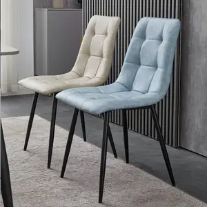 İskandinav tasarım ev ve mutfak yemek sandalyesi stoelen deri koltuk yemek odası kahverengi siyah modern sandalye