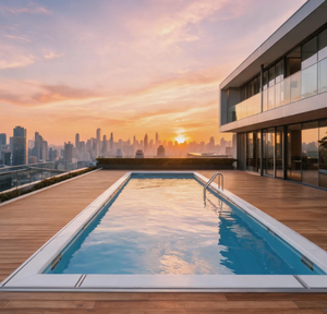 Piscina Móvil de Acero Inoxidable OEM, Desmontable, de Rápido Desmontaje, con Estructura de Acero Resistente, para Uso Temporal en Villas y Hoteles - Product Image 1